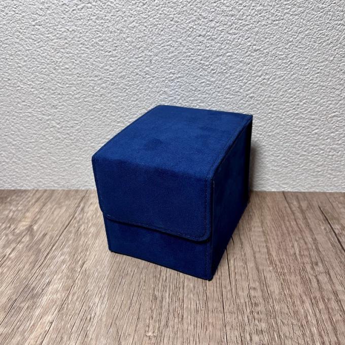Spezielles blaues Großhandelsveloursleder-Verpackenkasten für Uhr-Uhr-Satz-Bügel