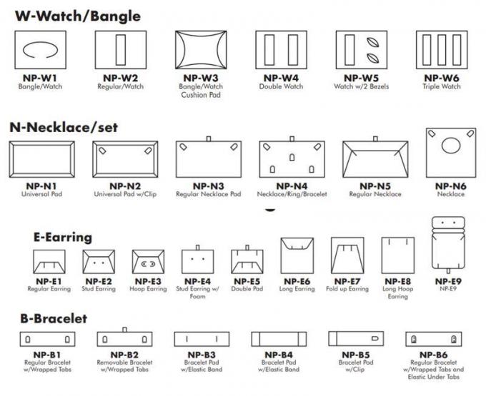 Druckpapier-Schmuck-Satz-Verpackengeschenkbox für Ohrring Ring Bracelet Necklace Pendant