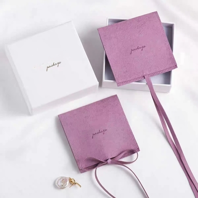 Morandi-Farbe-Microfiber-Schmuck-Verpackenbeutel für Geschenk