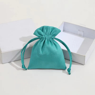 Süßigkeits-Farbzugschnur-Schmuck-Beutel-kleine Samt-Taschen für Schmuck