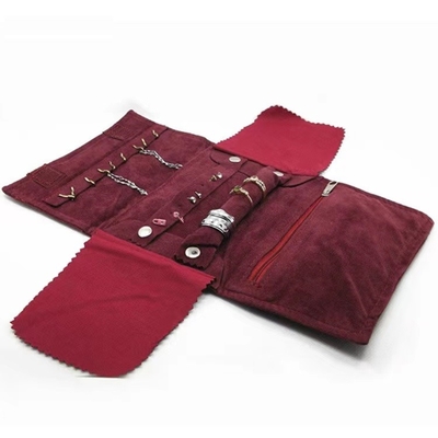 Sondergröße PU-Reise-Schmuck-Organisator Roll 8,1&quot; *0.8 ' *5.9“