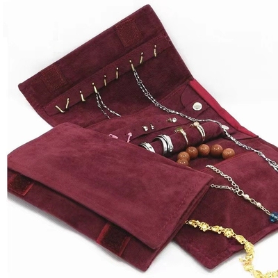Sondergröße PU-Reise-Schmuck-Organisator Roll 8,1&quot; *0.8 ' *5.9“