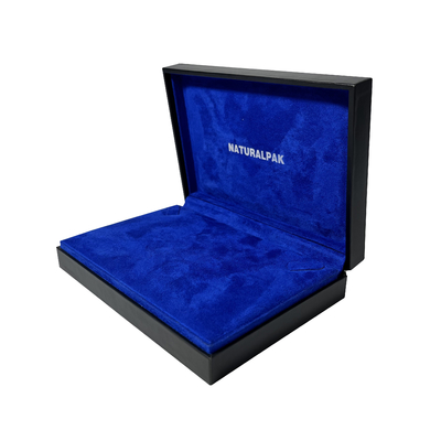 Marine-Luxusschmuck-Verpackenkästen zwei Schatten-blaue mittlere Größen-Geschenkboxen mit Deckeln