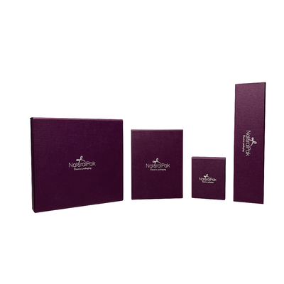 Weißer Ärmel-purpurroter Papier-Magnet-Verpackenkasten-Quadrat-Uhr-Geschenkbox für ihn