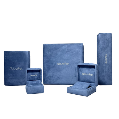 Pale Blue Luxury Jewelry Packaging packt dekorative Halsketten-Armband-Ohrring-Geschenkbox ein