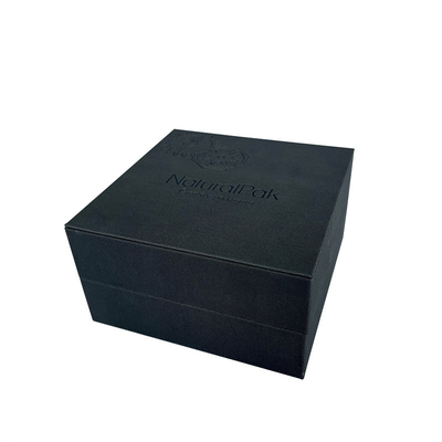 Sahne-hölzerne Armbanduhr-Verpackenkasten PUs prägte Logo Watch Box For Men