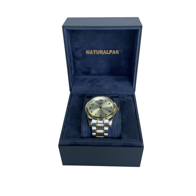 92*92*75mm quadratische Maschinenhälften-Armbanduhr-Verpackenkästen mit Kissen