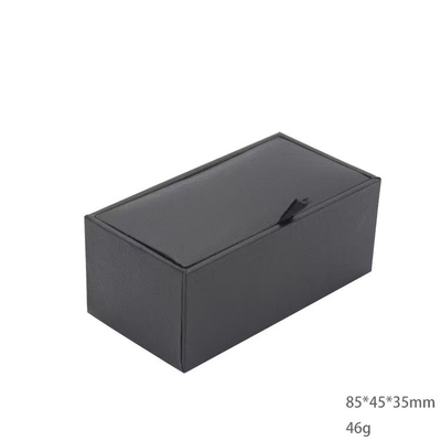 70*35*30mm Zug-Manschettenknopf-Geschenkbox des Satin-einer und zwei für Schmuck