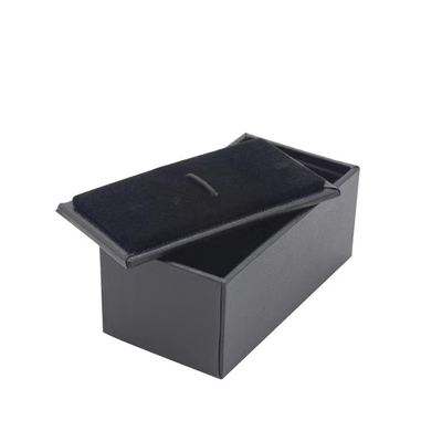 70*35*30mm Zug-Manschettenknopf-Geschenkbox des Satin-einer und zwei für Schmuck
