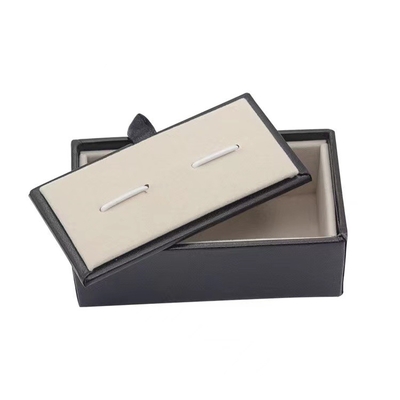 70*35*30mm Zug-Manschettenknopf-Geschenkbox des Satin-einer und zwei für Schmuck