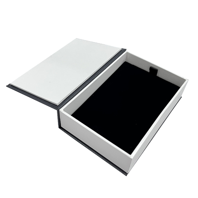 Quadrat-Ecken-Luxusohrring-Geschenkbox-Literatur-Art-faltbare magnetische Geschenkbox