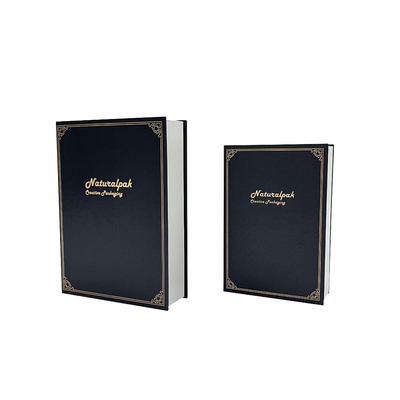 Quadrat-Ecken-Luxusohrring-Geschenkbox-Literatur-Art-faltbare magnetische Geschenkbox