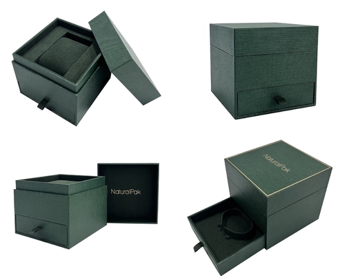 Rechteckige kundenspezifische Uhrenbox aus Karton, starr