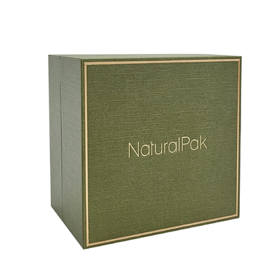 Velvet Luxury Watch Packaging Box mit Goldrahmen