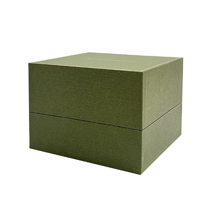 Velvet Luxury Watch Packaging Box mit Goldrahmen