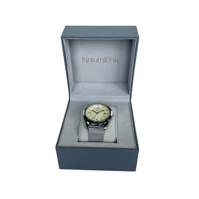 Kundenspezifische blaue Oem-Armbanduhr-Verpackungsbox-Form-Quadrat
