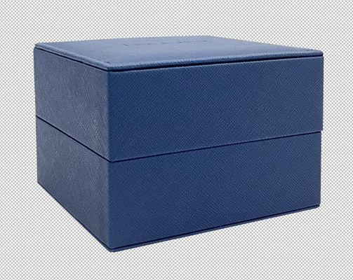 BLAUE Kissen-Luxusuhr-Verpackenkasten Grey Velvet Inside ROLLEN PUs H