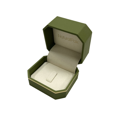 Luxusachteck-Form-Armbanduhr-Verpackenkästen mit Goldlinie