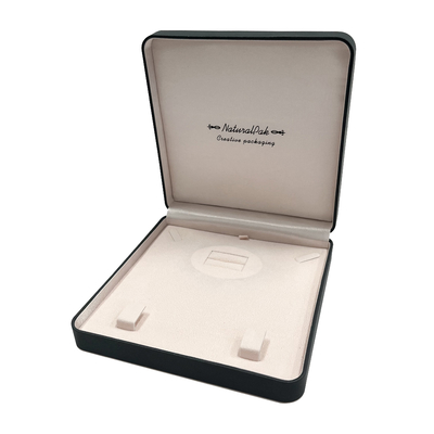 HÖLZERNE PU SUEDETTE ringsum Eckschmuck-Verpackenkasten für Ring Pendant