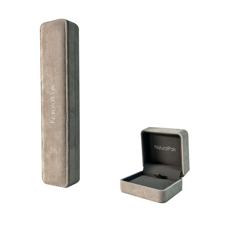 Runde Ecksamt-Schmuckkästchen-Luxusohrring-Armband-Großhandelshalskette Ring Box Jewelry Packaging Box