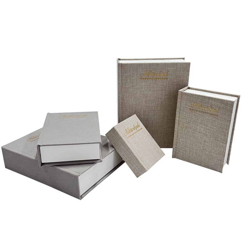 Quadrat-Ecken-Luxusohrring-Geschenkbox-Literatur-Art-faltbare magnetische Geschenkbox