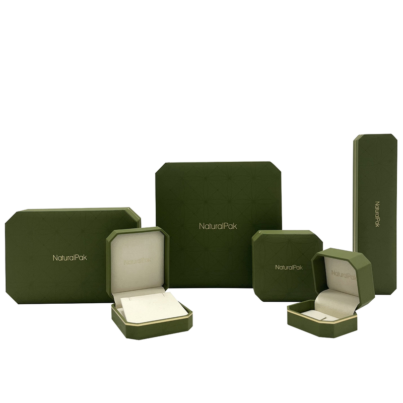Luxusachteck-Form-Armbanduhr-Verpackenkästen mit Goldlinie
